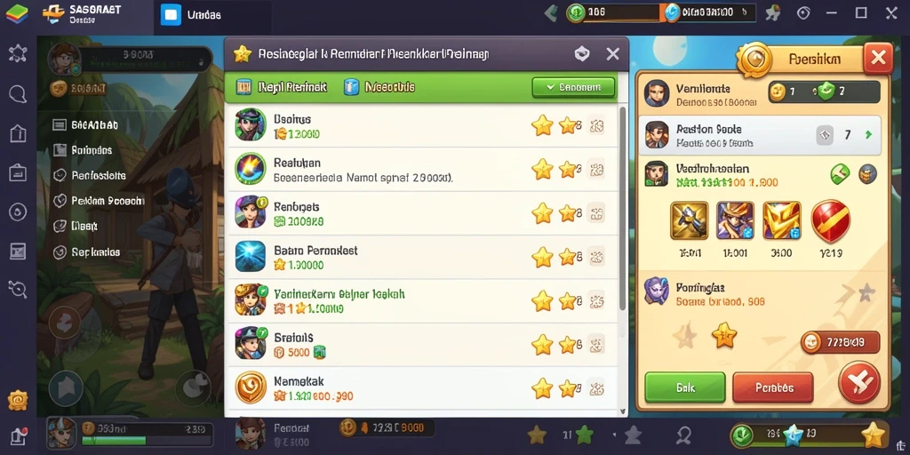 Leaderboard yang menunjukkan peringkat pemain dengan jelas.