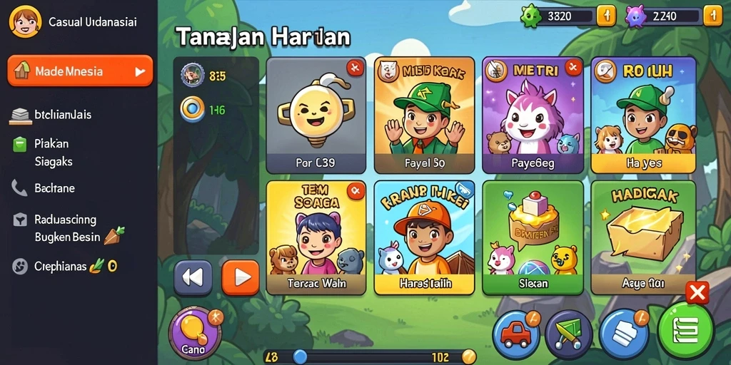 Fitur sosial untuk berinteraksi dengan pemain lain di AYUWIN.