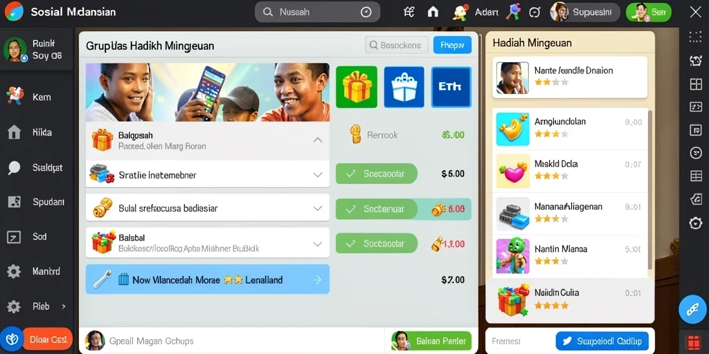 Lingkungan permainan yang kaya dan beragam.