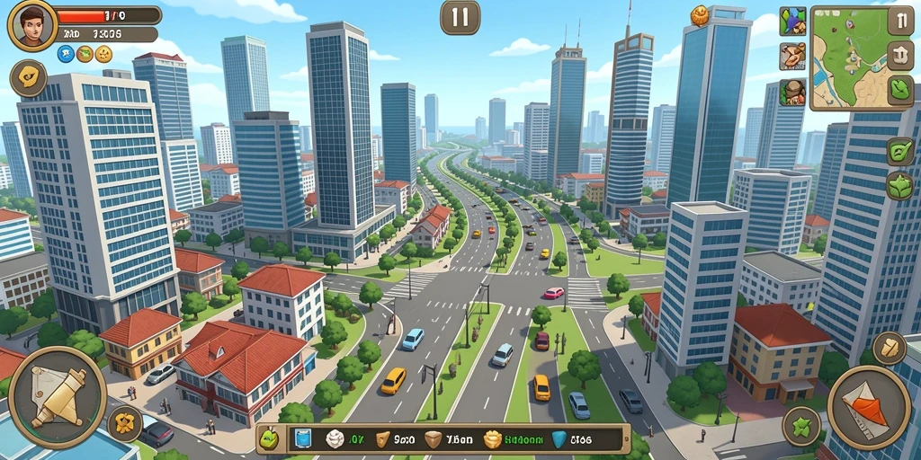 Tangkapan layar menunjukkan multiplayer saat pemain bersaing.