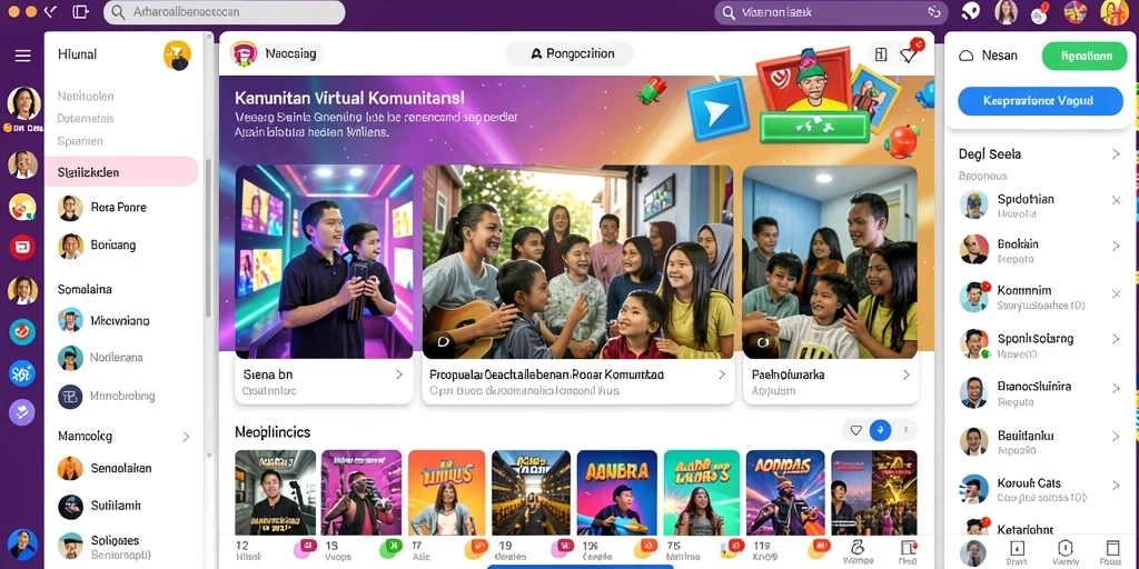 Menu permainan yang mudah dinavigasi.