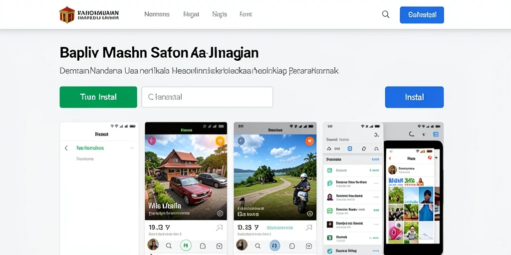Screenshot pemandangan indah di dunia RPGAME.